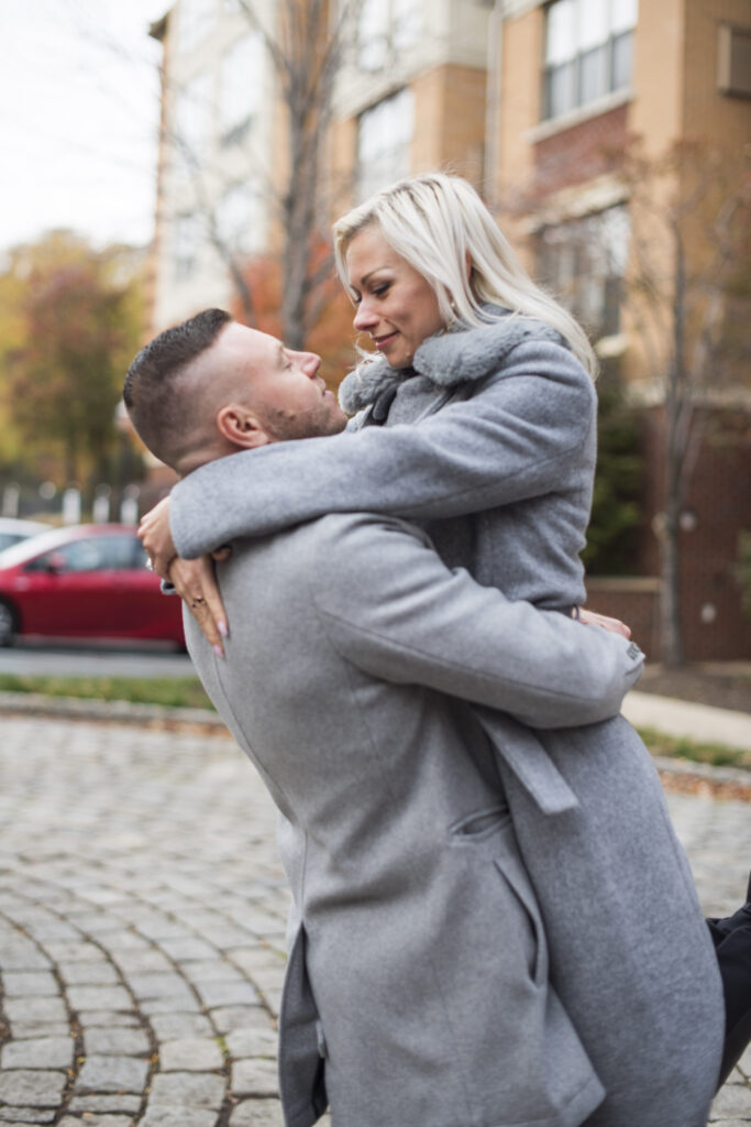 Couple engagement session